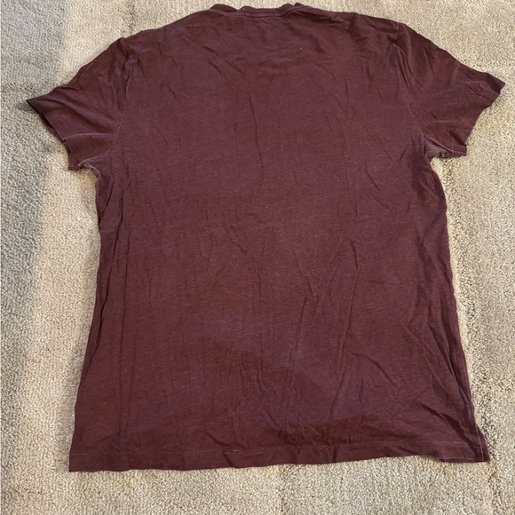 Burberry Burgundy Stripes T-Shirt - Picture 3 of 7